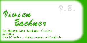 vivien bachner business card
